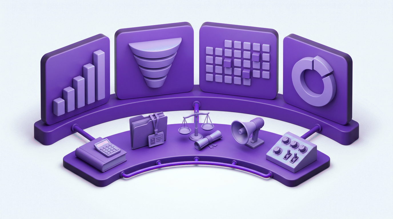 One unified command bridge running a small business — revenue, pipeline, scheduling and marketing on a single console